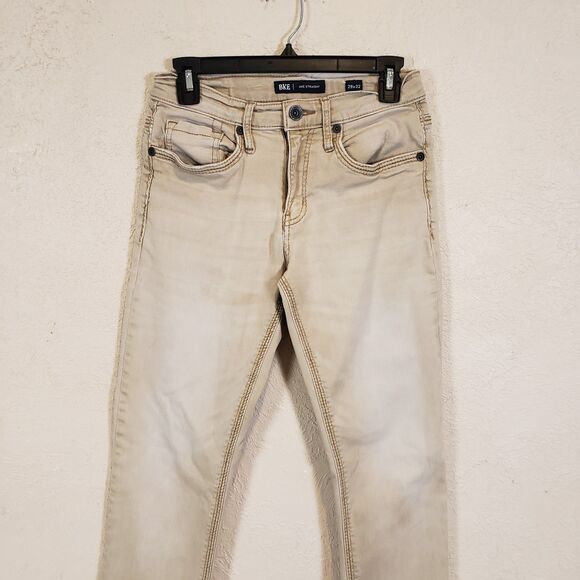 BKE Jeans Men 29 Jake Straight Leg Medium Wash Blue Denim Buckle Western Work - Picture 3 of 10